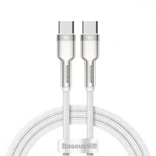 Кабель Baseus Cafule Metal Type-C to Type-C 100W (1m) white