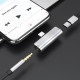 Перехідник Hoco LS26 Type-C 2-in-1 Audio Converter silver
