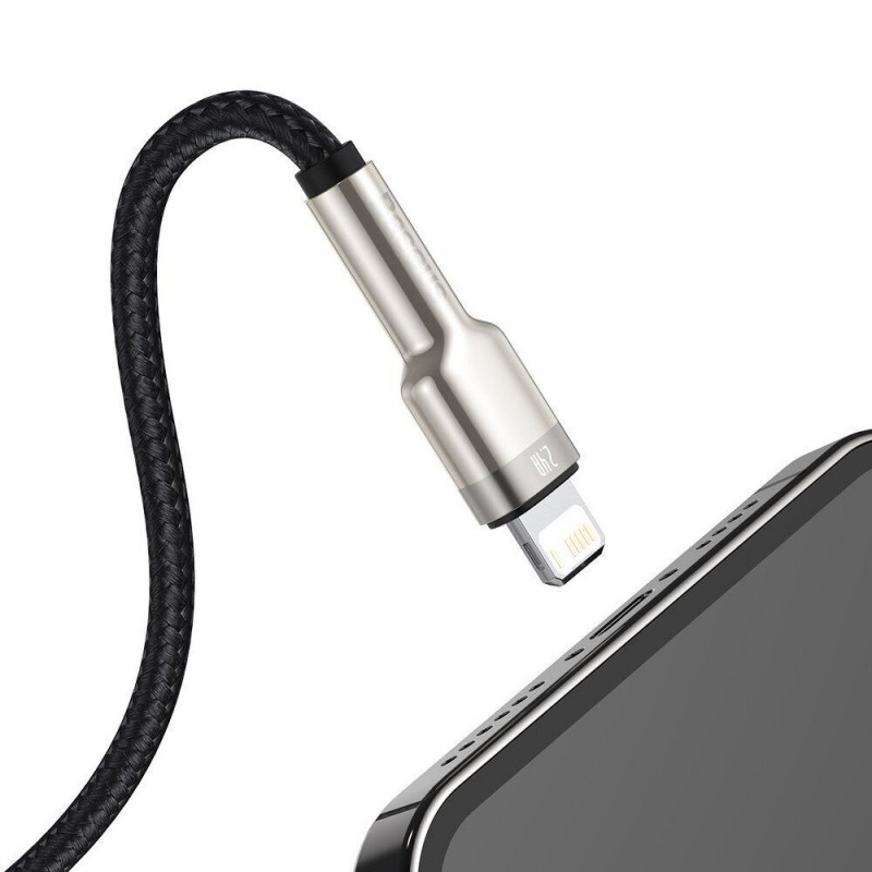 Дата кабель Baseus Cafule Series Metal USB to Lightning 2.4A (1m) (CALJK-A0)