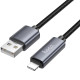 Дата кабель Hoco X112 Favor with display USB to Lightning 2.4A (1m)