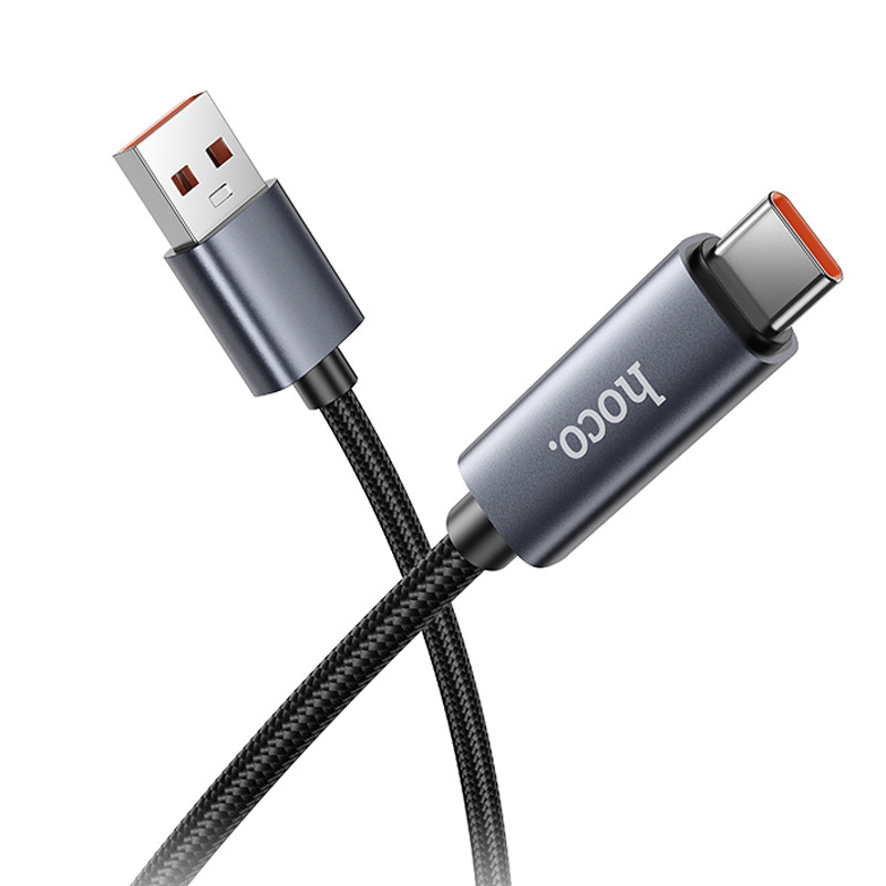 Дата кабель Hoco X112 Favor with display USB to Type-C 5A (1m)