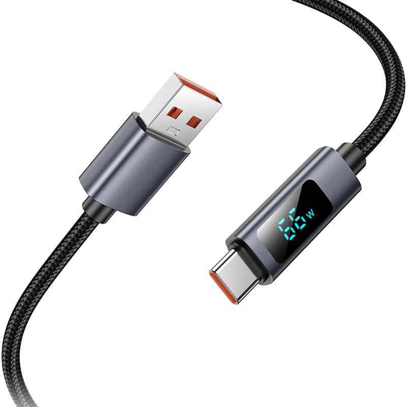 Дата кабель Hoco X112 Favor with display USB to Type-C 5A (1m)