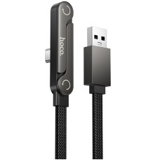Дата кабель Hoco U150 Exquisite side plug and stand USB to Type-C 36W (1.2m)
