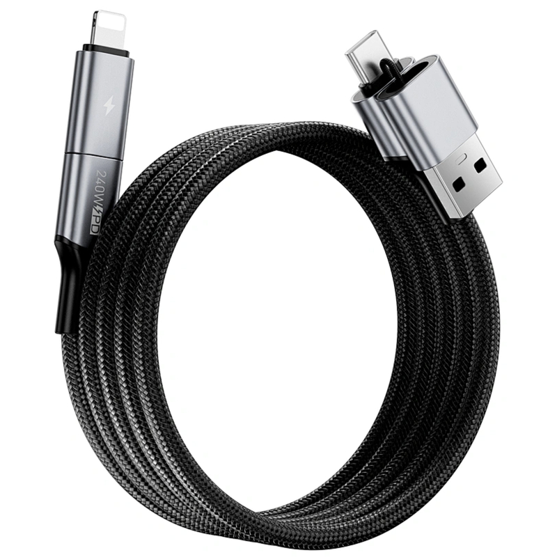 Дата кабель WIWU C077 Cyberlink Type-C to Lightning 27W (1m)