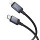 Дата кабель Hoco X118 Generous with display Type-C to Lightning 27W (1m)