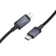 Дата кабель Hoco X118 Generous with display Type-C to Lightning 27W (1m)
