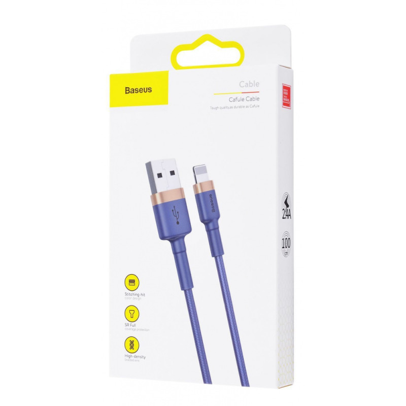 Кабель Baseus Cafule Lightning 2.4A (1m) red/black