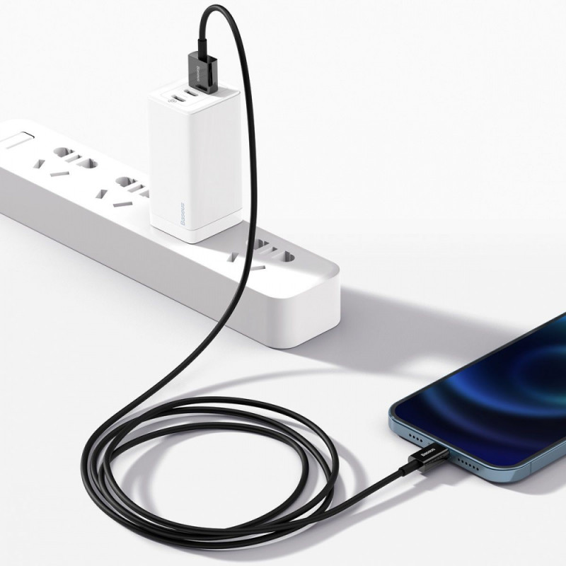 Кабель Baseus Superior Series Fast Charging Lightning 2.4A (2m) black