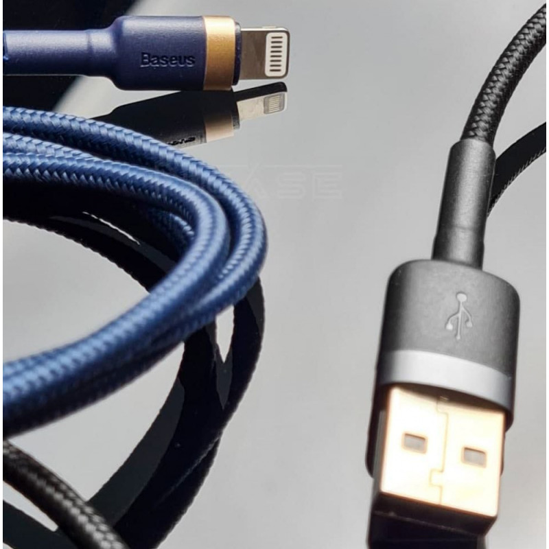 Кабель Baseus Cafule Lightning 2.4A (1m) red/black