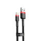 Кабель Baseus Cafule Lightning 2.4A (1m) red/black