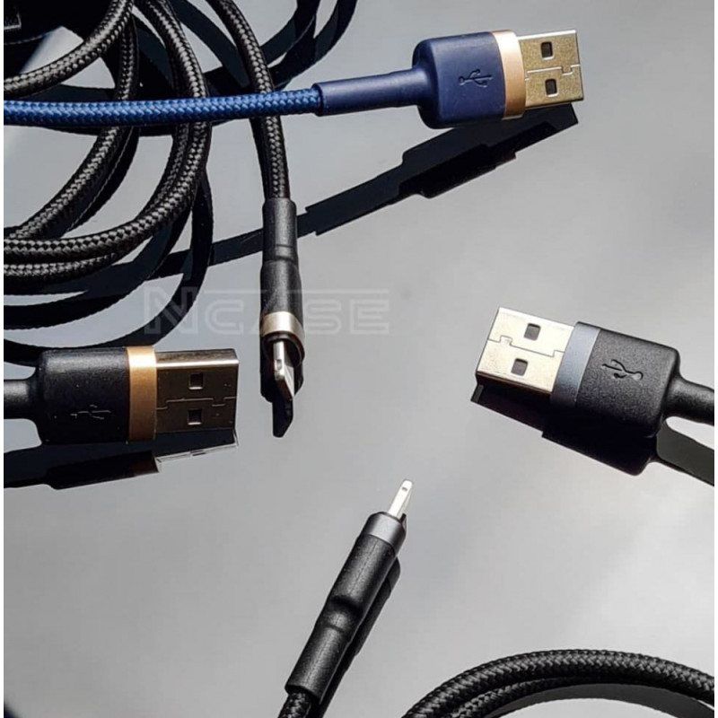 Кабель Baseus Cafule Lightning 2.4A (1m) red/black