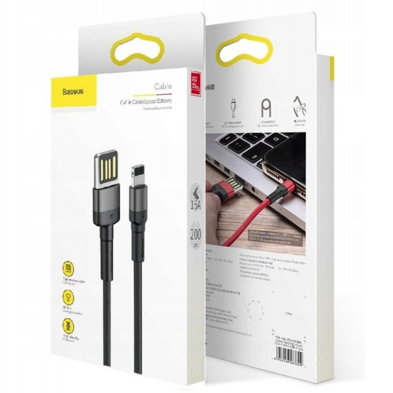 Дата кабель Baseus Cafule Lightning Cable Special Edition 1.5A (2m) (CALKLF-H)