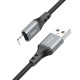 Дата кабель Hoco X86 Spear USB to Lightning (1m)