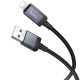 Дата кабель Hoco X118 Generous with display USB to Lightning 2.4A (1m)