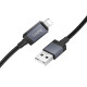 Дата кабель Hoco X118 Generous with display USB to Lightning 2.4A (1m)