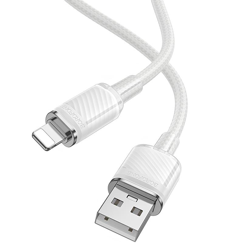 Уценка Дата кабель Borofone BU56 Succeed USB to Lightning 2.4A (1.2m)