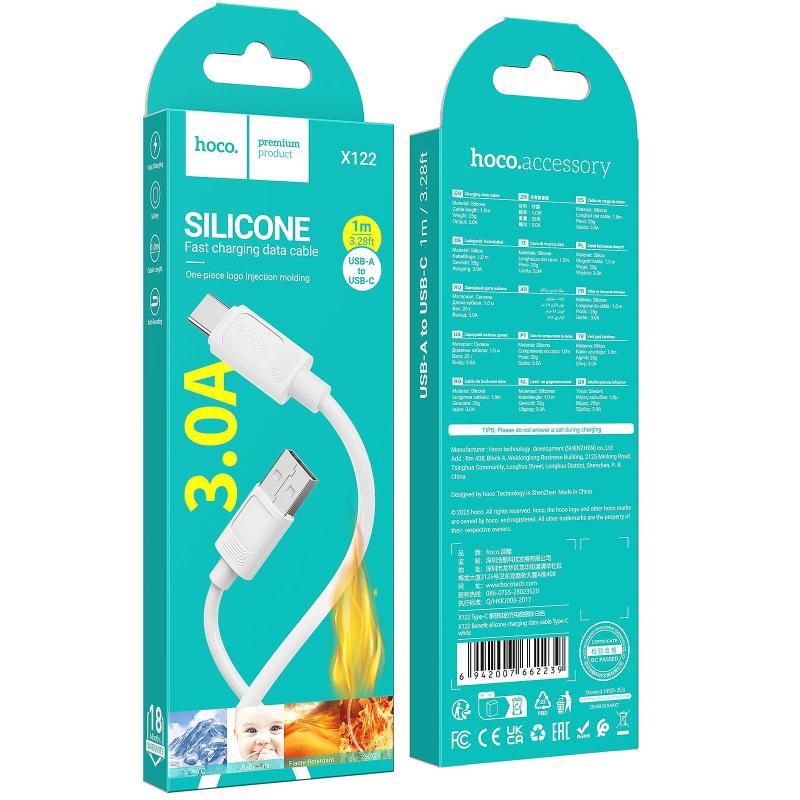 Дата кабель Hoco X122 Benefit USB to Type-C 3A (1m)