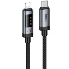 Дата кабель Hoco U148 Lord with display Type-C to Lightning 27W (1.2m)