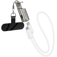 Дата кабель Hoco X126 Experto Type-C to Lightning 30W + Phone Holder & Lanyard (0.35m)