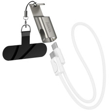 Дата кабель Hoco X126 Experto Type-C to Lightning 30W + Phone Holder & Lanyard (0.35m)