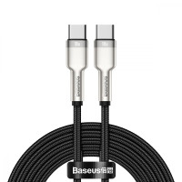 Кабель Baseus Cafule Metal Type-C to Type-C 100W (2m) black