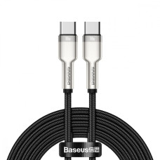 Кабель Baseus Cafule Metal Type-C to Type-C 100W (2m) black