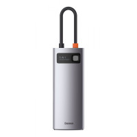 USB-Хаб Baseus Metal Gleam Series 6-in-1 Type-C. gray