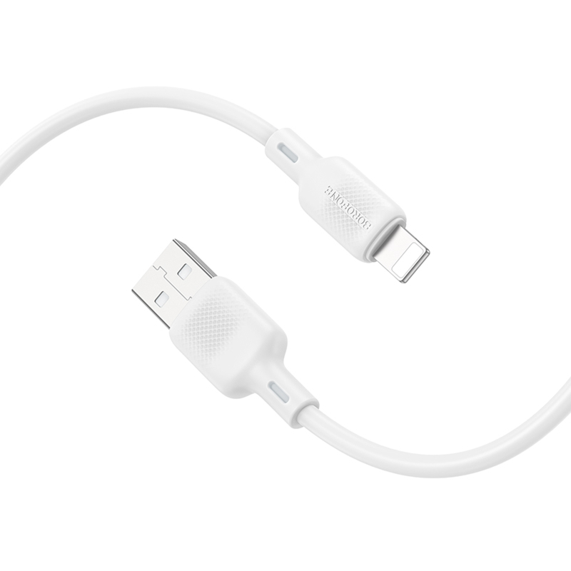 Дата кабель Borofone BX113 Lenny USB to Lightning 2.4A (1m)