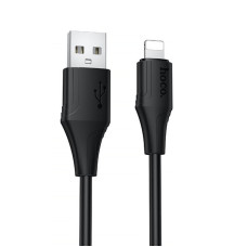 Уценка Дата кабель Hoco X124 Bien silicone USB to Lightning 2.4A (1m)