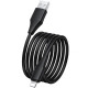 Уценка Дата кабель Hoco X124 Bien silicone USB to Lightning 2.4A (1m)