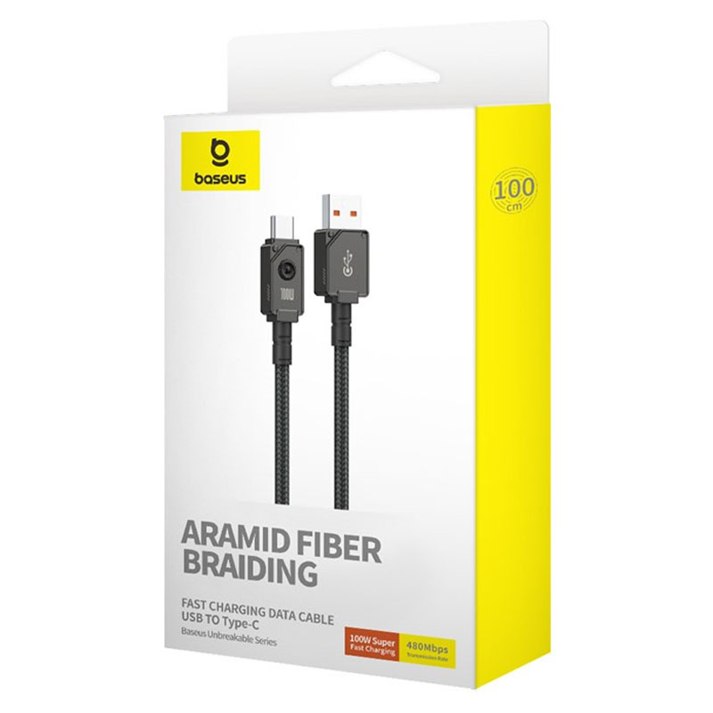 Дата кабель Baseus Unbreakable Series Fast Charging USB to Type-C 100W 1m (P10355801111-0)