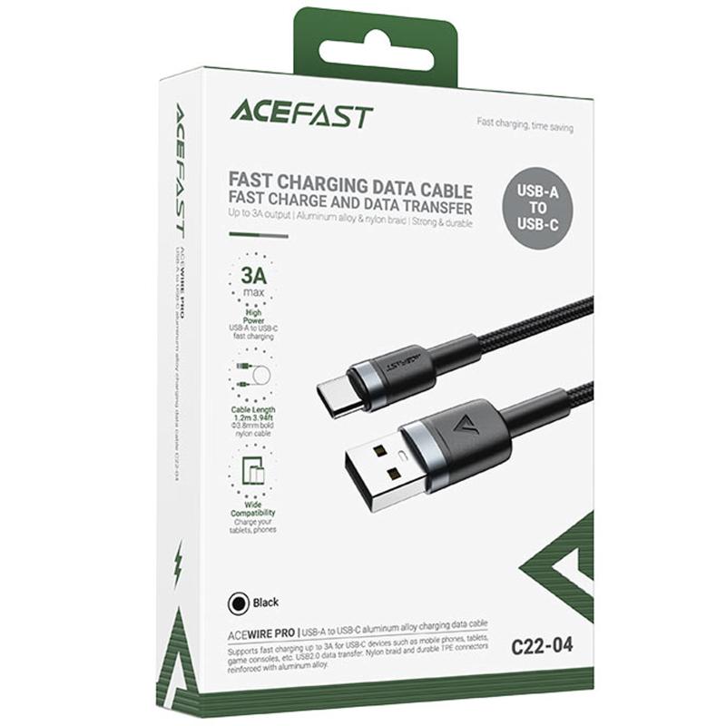 Дата кабель Acefast C22-04 USB to Type-C 60W (1.2m)