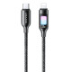 Дата кабель Usams US-SJ749 With Colorful Light TC Ser. Type-C to Lightning 30W (1.2m)