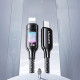 Дата кабель Usams US-SJ749 With Colorful Light TC Ser. Type-C to Lightning 30W (1.2m)
