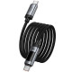 Дата кабель Hoco U148 Lord with display Type-C to Type-C 100W (1.2m)