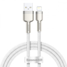 Кабель Baseus Cafule Metal Lightning 2.4A (1m) white