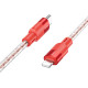Дата кабель Hoco X99 Crystal Junction PD 27W Type-C to Lightning (1m)