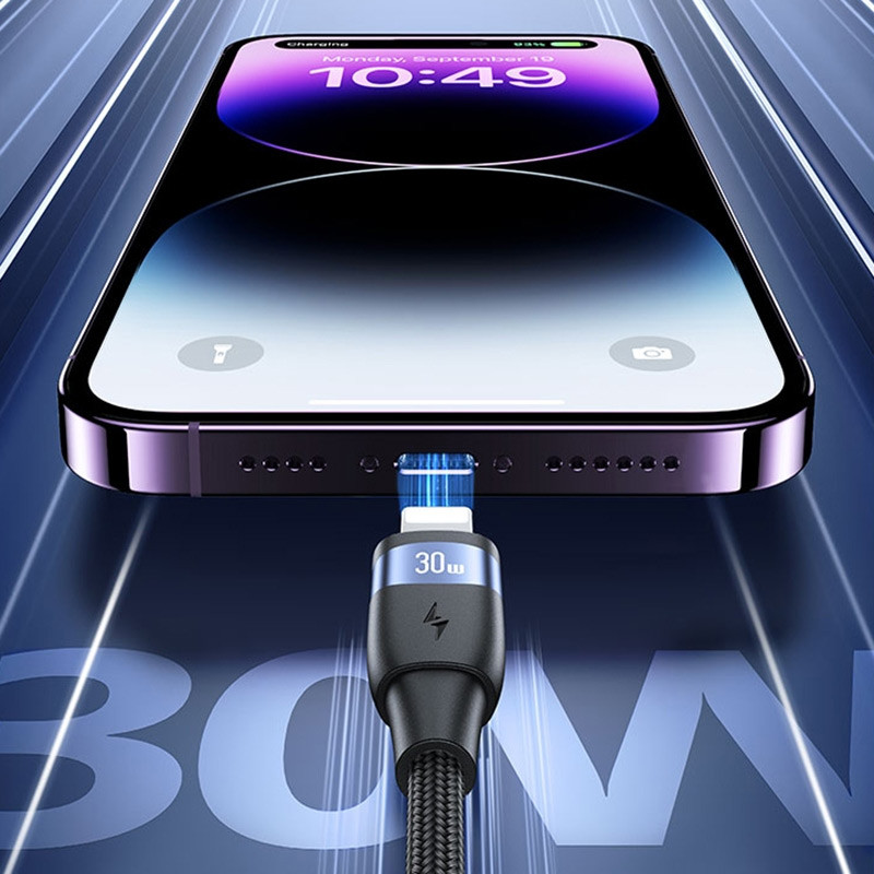 Дата кабель Usams US-SJ635 U85 Type-C to Lightning 30W (2m)