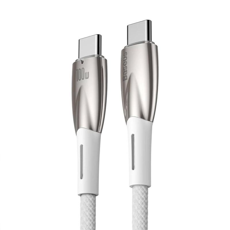 Дата кабель Baseus Glimmer Series Fast Charging Type-C to Type-C 100W 1m (CADH00070)