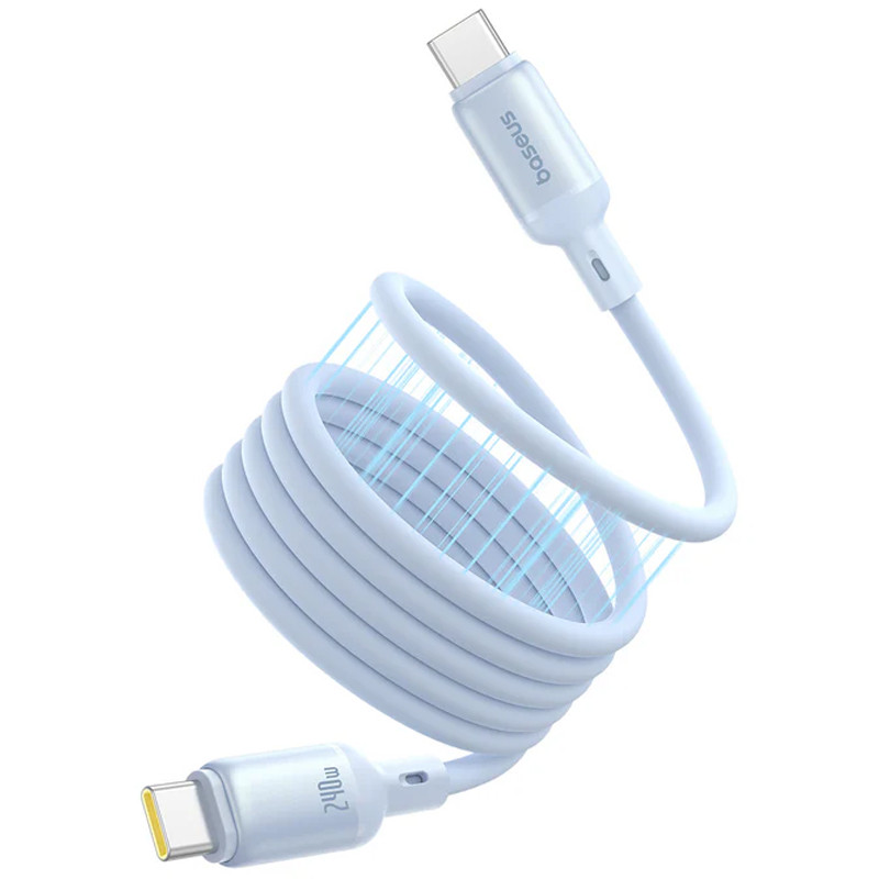 Дата кабель Baseus PicoGo Magnetic Liquid Silicone Type-C to Type-C 240W (1m) (P10376800)