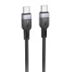 Дата кабель Hoco X109 Energy silicone Type-C to Type-C 60W (1m)