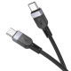Дата кабель Hoco X109 Energy silicone Type-C to Type-C 60W (1m)