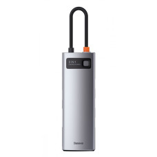 USB-Хаб Baseus Metal Gleam Series 8-in-1 Type-C gray