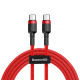 Кабель Baseus Cafule Flash Charging Type-C to Type-C PD 2.0 100W (2m) red/black
