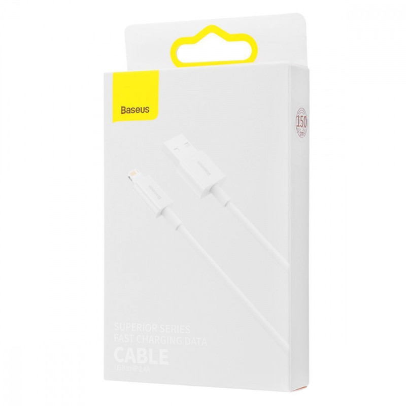 Кабель Baseus Superior Series Fast Charging Lightning 2.4A (1,5m) white