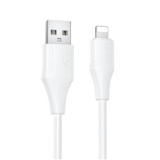 Дата кабель Hoco X124 Bien silicone USB to Lightning 2.4A (1m)