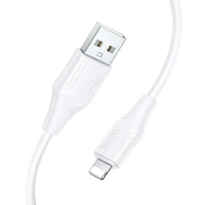 Дата кабель Hoco X124 Bien silicone USB to Lightning 2.4A (1m)