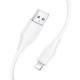 Дата кабель Hoco X124 Bien silicone USB to Lightning 2.4A (1m)