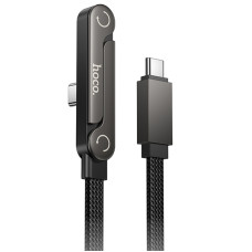 Уценка Дата кабель Hoco U150 Exquisite side plug and stand Type-C to Type-C 60W (1.2m)