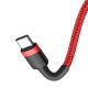 Кабель Baseus Cafule Flash Charging Type-C to Type-C PD 2.0 100W (2m) gray/black